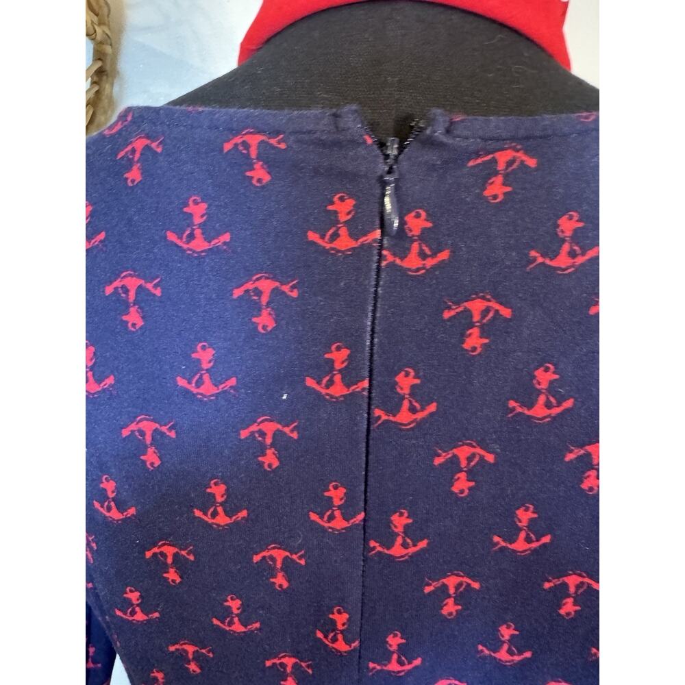 ModCloth |Anchor | Navy Blue Dress | Rockabilly | Retro Vibe | Swing Skirt - Picture 12 of 15
